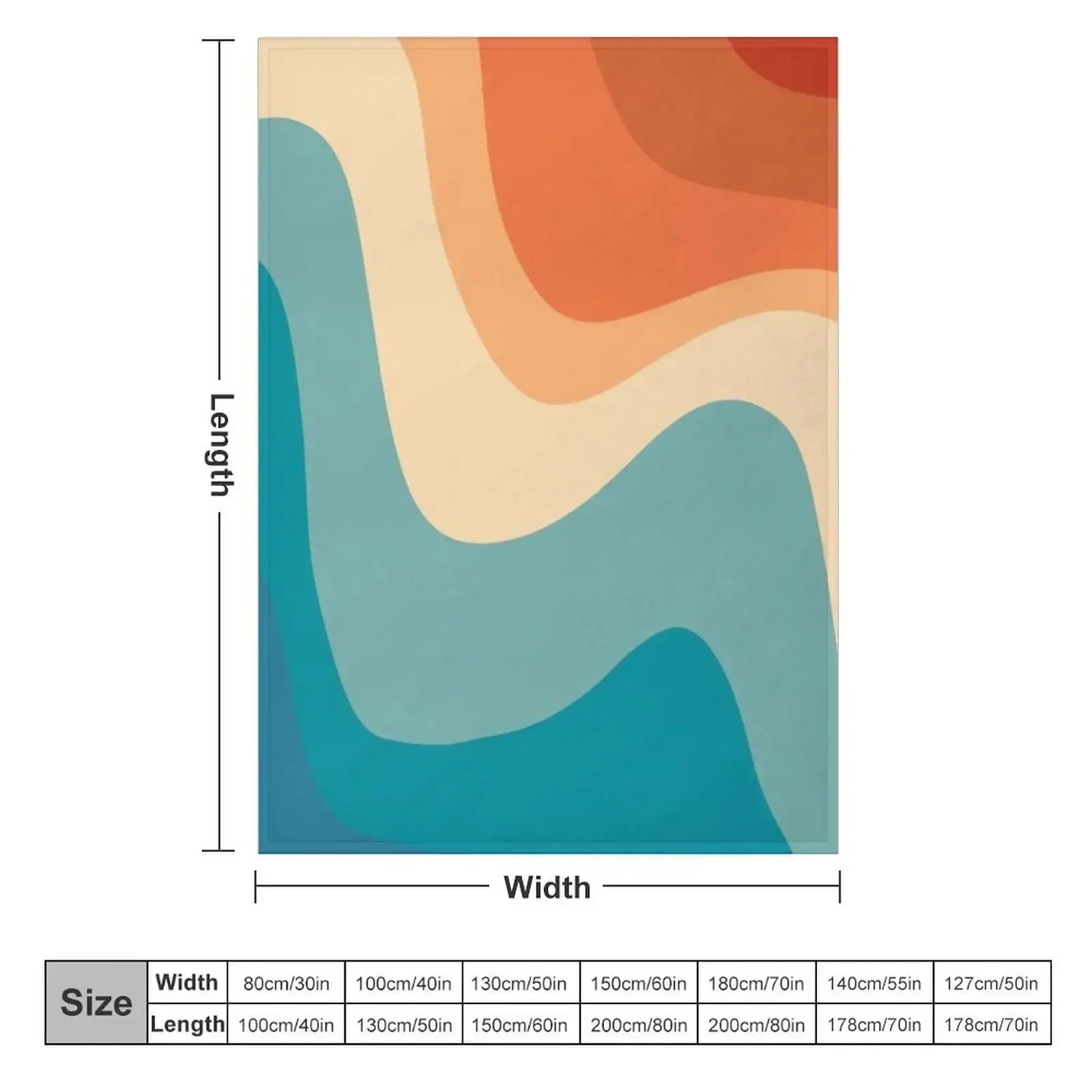 Retro Summer Swirl Wave #1 #minimal #decor #art Throw Blanket halloween Luxury Thicken Hairy Quilt anime for babies Blankets