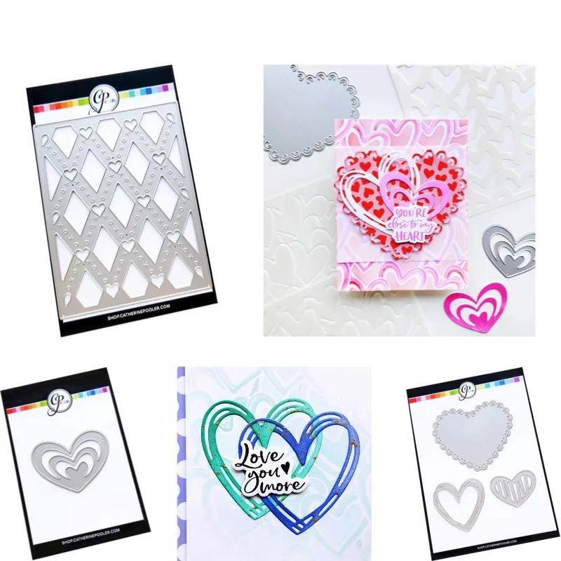 Be Mine Hugs Heart Design Cutting Dies Scrapbook Diary Decoration Stencil Embossing Template DIY Greeting Card Handmade 2026