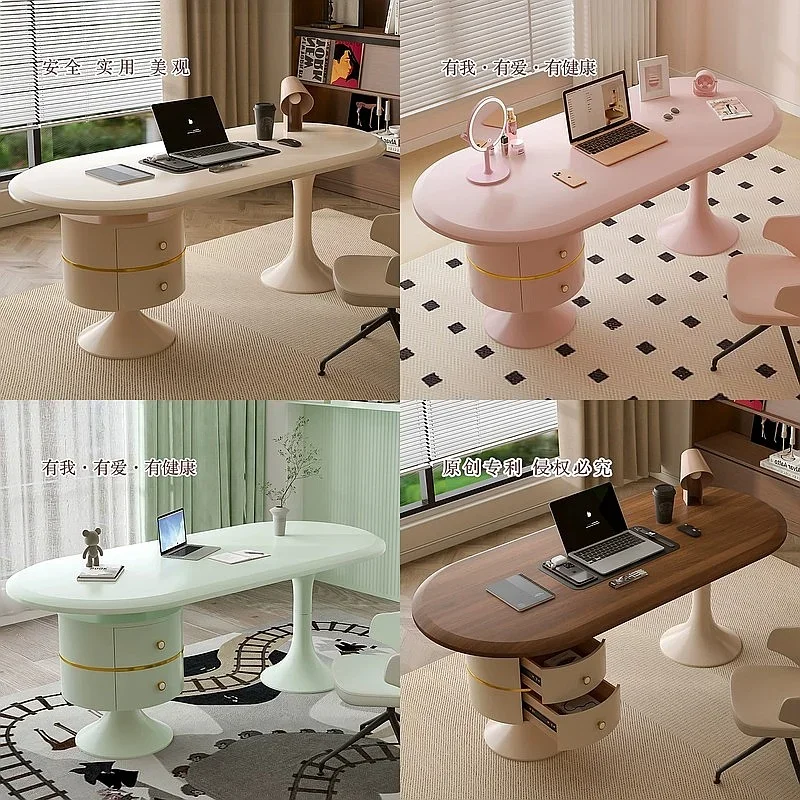 BJ 2026 New Mid-Century Modern Study Desk, Luxury Italian Minimalist Simple Home Office Writing Table