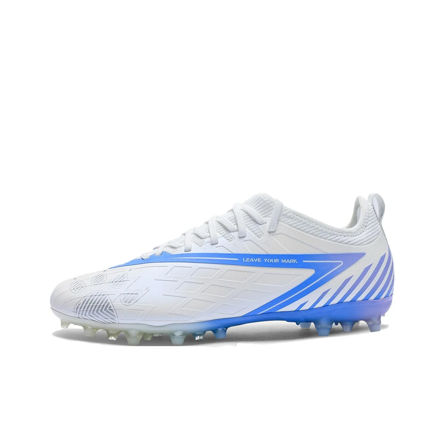KELME Shadow 1.5 MG Multi Ground Cushioning Coverage Support Soccer Shoes Unisex White Blue 8422ZX1609-