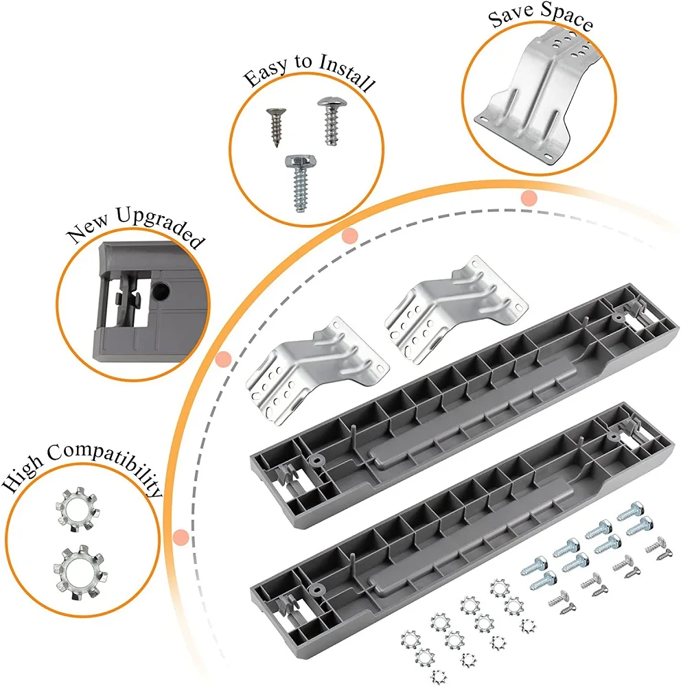 SKK-7A SKK8K Laundry Stacking Kit Compatible with Samsung 27-Inch Front-Load Washers and Dryers stacking kit SK-5A,SK-5AXAA