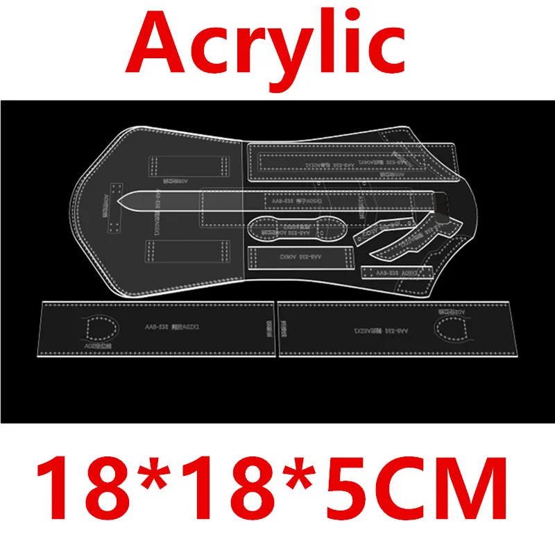 

Мужской набор для шитья кожи «сделай сам», акриловый поясная сумка с рыцарским узором, набор инструментов для мастеров