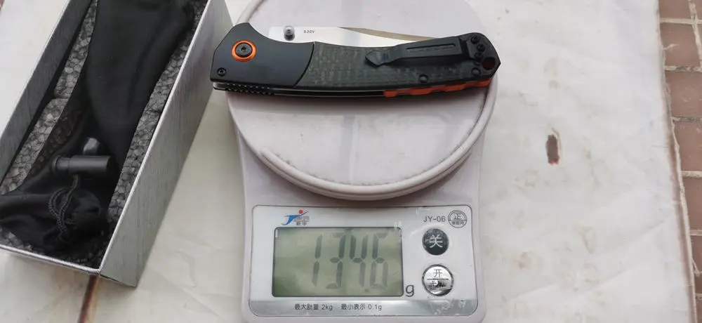 JUFULE Crooked River 15080 Carbon Fiber Aluminium 9Cr18MoV Copper Washer Camp Hunt Pocket Tactical Tool Folding Utility Knife