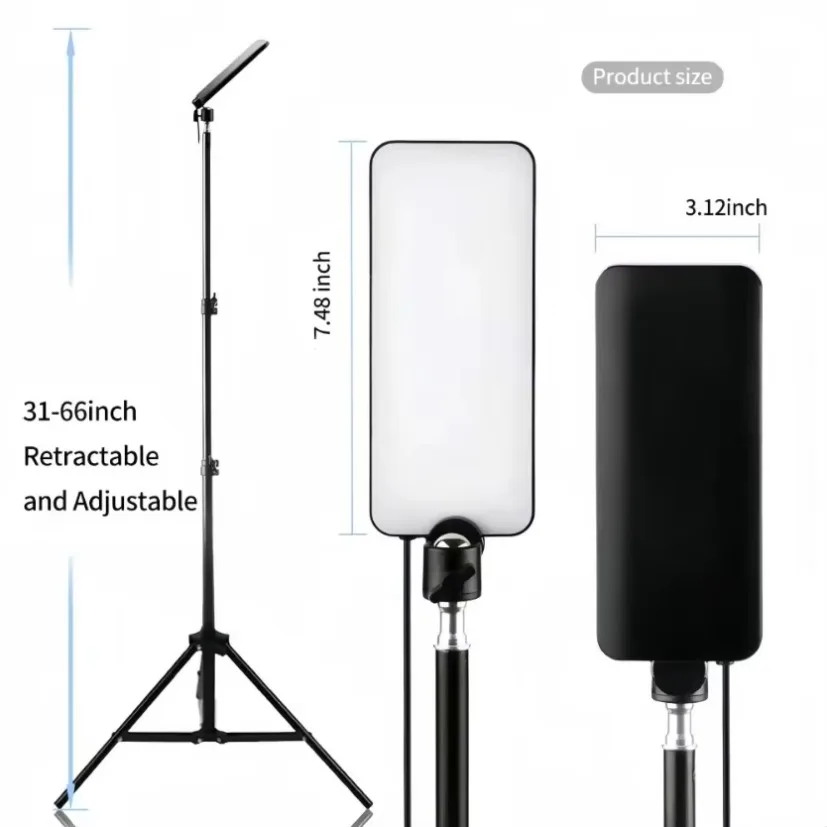 【セール中】ポータブル屋外 Led ワークライト USB 三脚キャンプランプスポットライト SMD 伸縮式柱ランプ折りたたみ屋外ピクニックライト