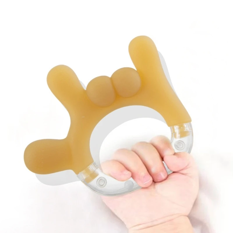 실리콘 아기 Teether BPA 무료 액체 실리콘 아기 씹는 장난감 만화 모양 신생아 설치류 손으로 쥐는 어금니 Teether 아기 물건