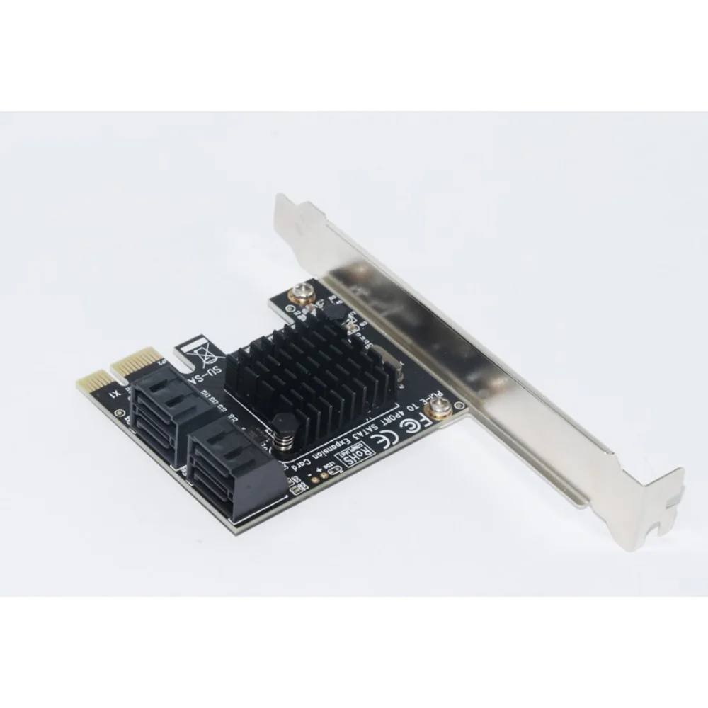 Marvell 88SE9215 PCIE to SATA Card PCI-E Adapter PCI Express to SATA3.0 Expansion Card 4Port SATA III 6G for SSD HDD IPFS Mining