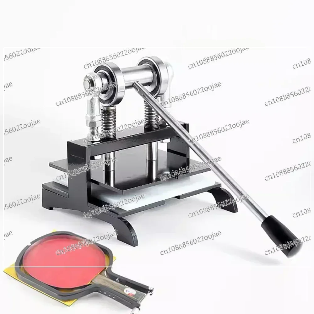 Table Tennis Racket Rubber Cutting Machine Double Roller Bearing Manual Press Ping-Pang Bat Rubber Edge Cutter Pasting Device