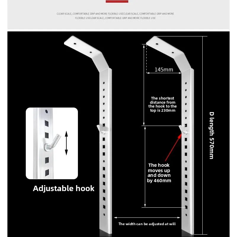 Electric Water Heater Hollow Wall Hanger L-type Bracket Shelf Wall Ceiling Hanger Hook Load-bearing Universal Accessories