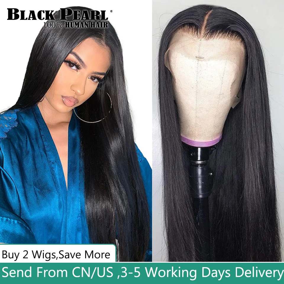 13X4 Full Lace Wigs Human Hair Lace Frontal Wig Brazilian Glueless Wig Human Hair Ready To Wear Human Hair  HD lace Front WIgs