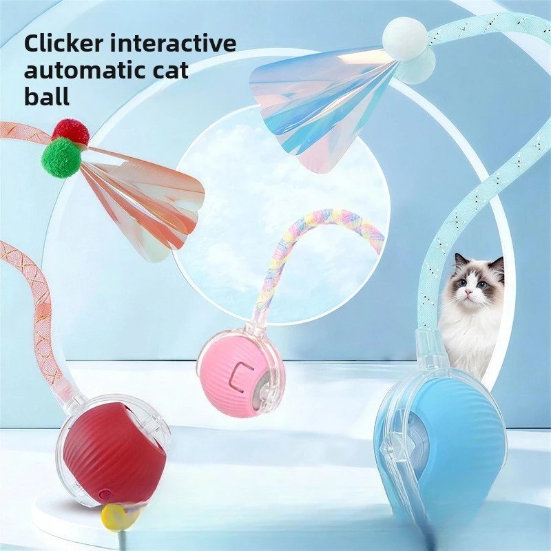 

Auto-Moving Pet Toy Ball - Interactive Self-Play Roller with Random Path, Chew Proof for Boredom Relief in Dogs/Cats