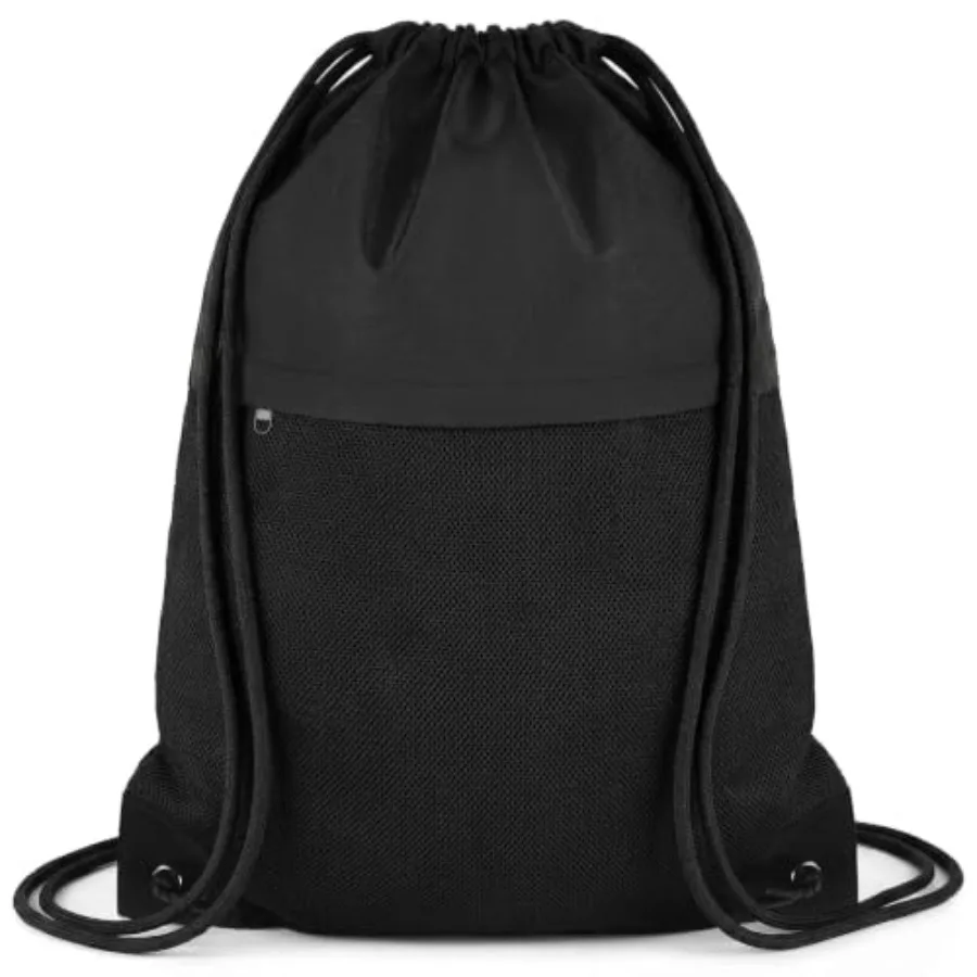 Drawstring Backpack Gym Bag - String Gym Bag for Men and Women, Lightweight Cinch Sports Sackpack for Beach, Travel, Yoga, Swim