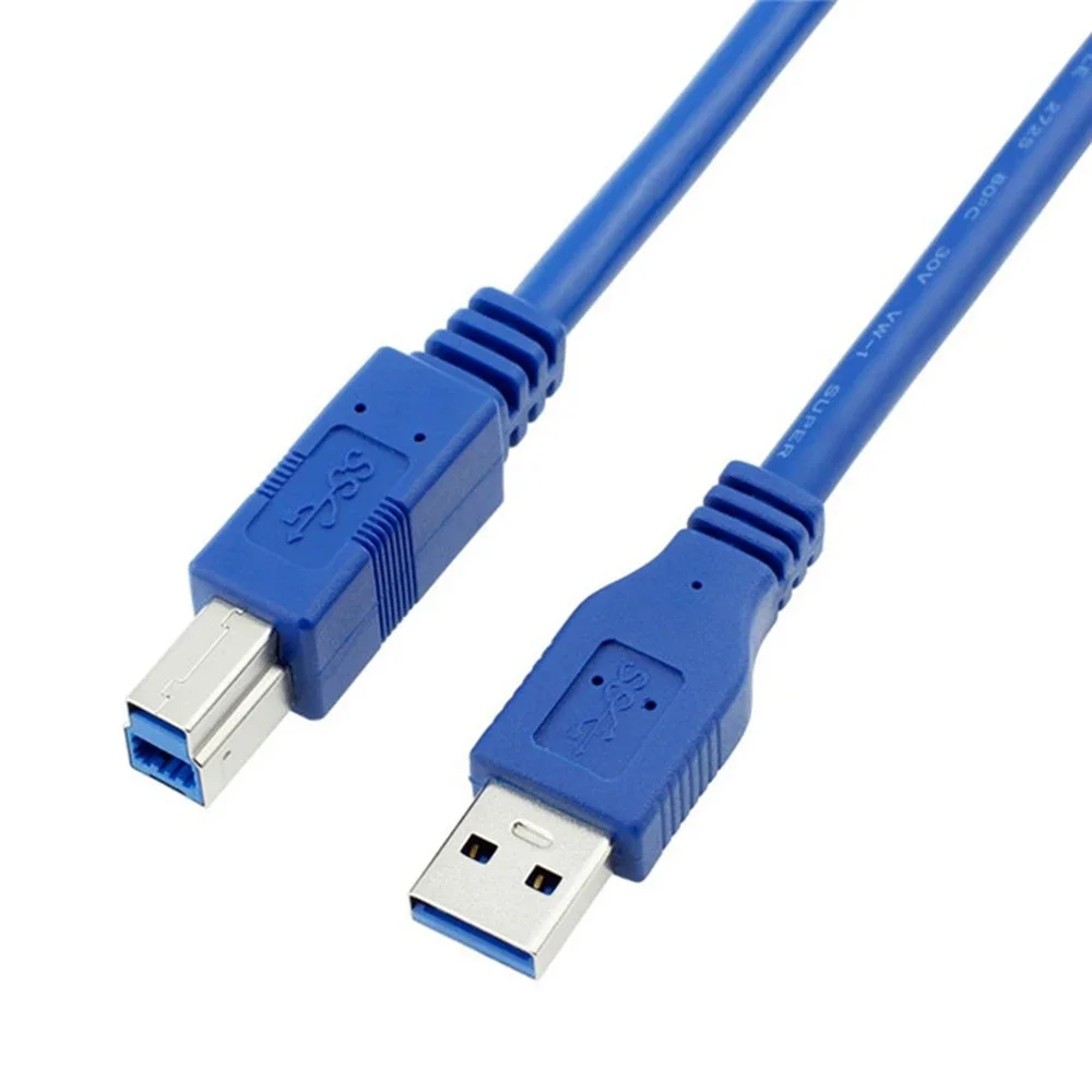 

New USB 3.0 data cable, high-speed printer connection cable standard 9-core wire, B-type male cable 0.3m-5m