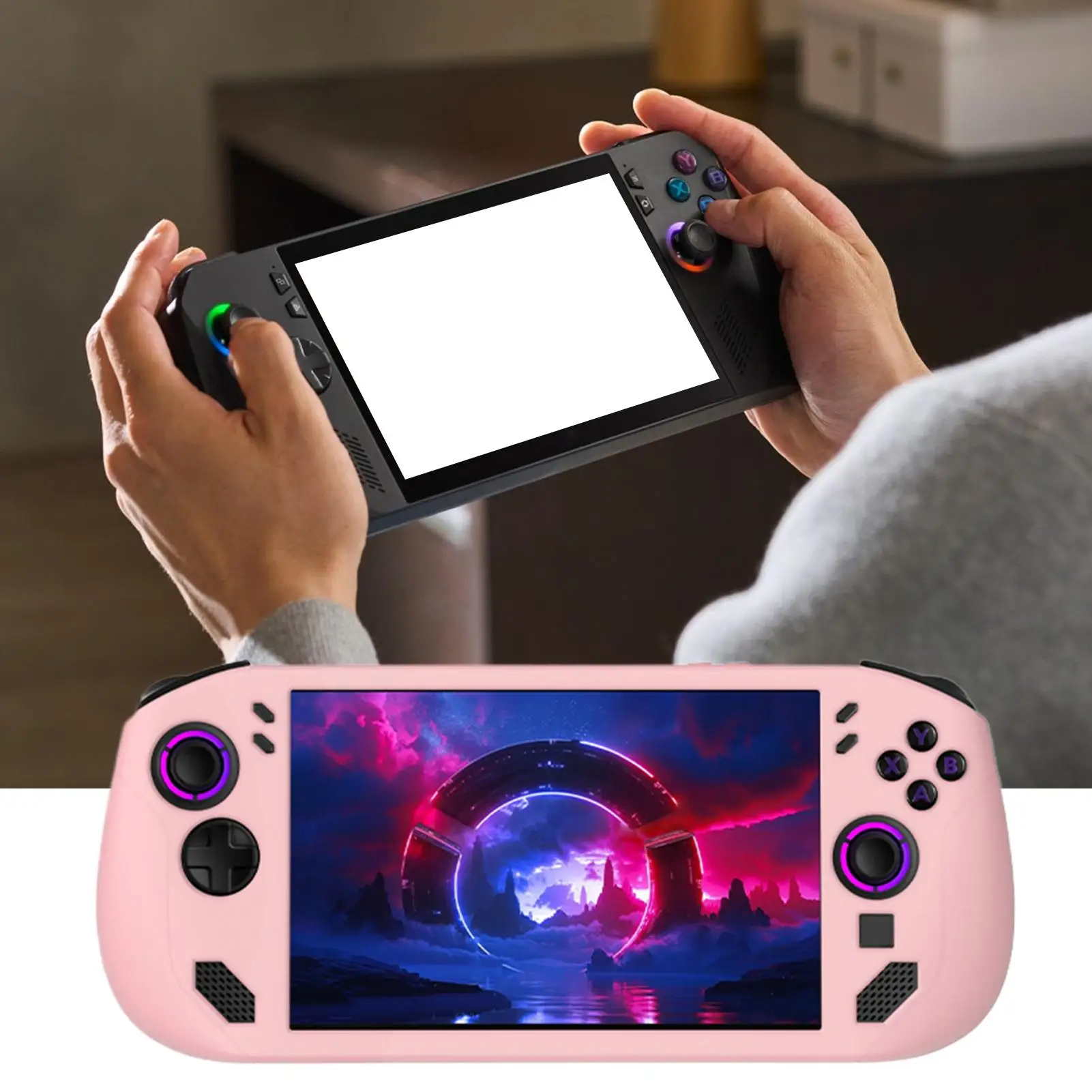 لينوفو ليجيون جو إس وحدة تحكم ألعاب محمولة غطاء من السيليكون مقاوم للصدمات وحدة تحكم ألعاب ناعمة خفيفة الوزن مضادة للخدش كاملة #3