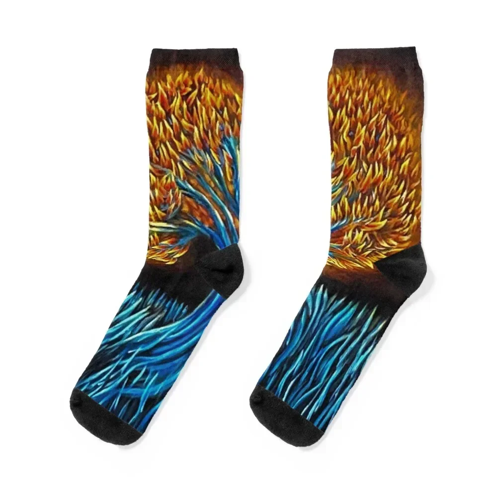 Tree of Life- Twin Flame Art Painting Socks japanese fashion compression New year's Socks Men's Women's