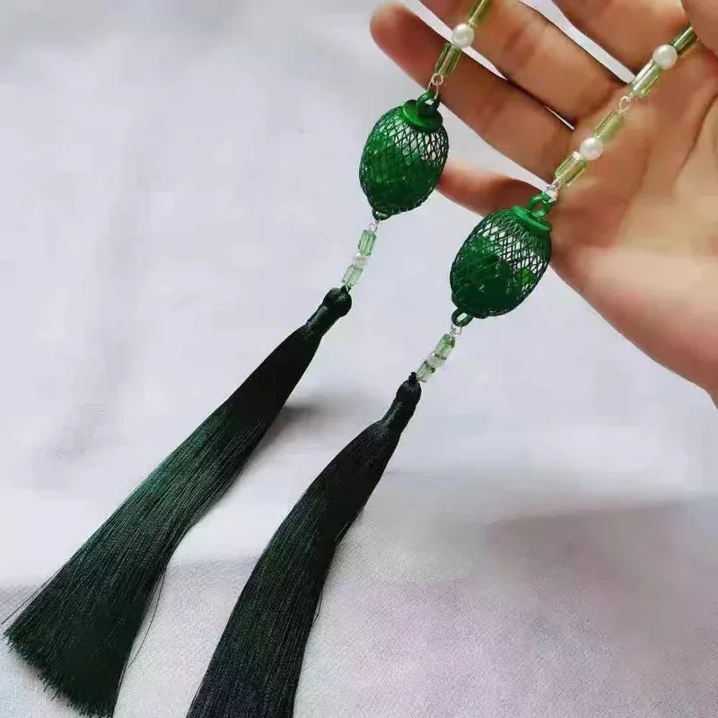 qq28 أنيمي تيان غوان Ci فو تشى رونغ شعر مستعار نظام الإنقاذ الذاتي شين يوان تأثيري هالوين اكسسوارات مروحة فانوس أغطية الرأس Pr #6