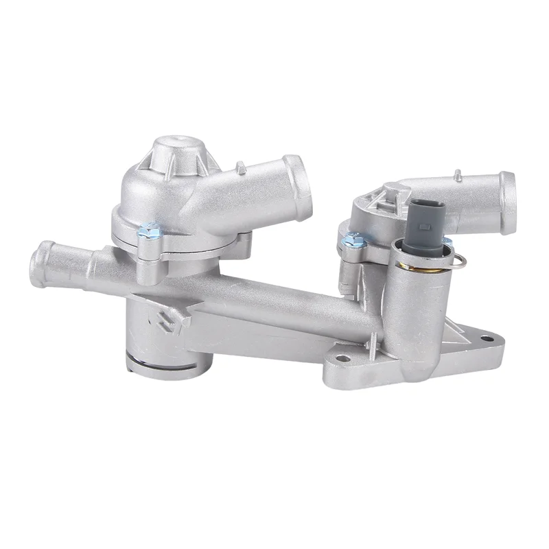 

A82E-1 PCS 03C121111AM Car Engine Coolant Thermostat Controller Enhanced Silver Aluminum Alloy For VW Polo Bora Sagitar