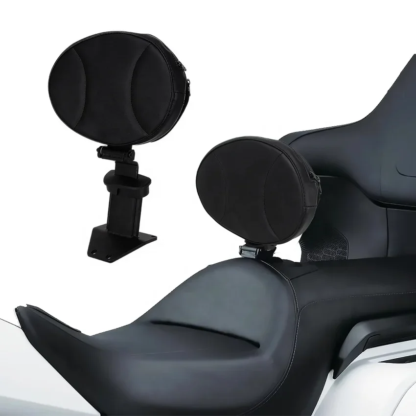 Motorcycle Black Rear Passenger Front Driver Backrest For Honda Goldwing GL1800 2018 2019 2020