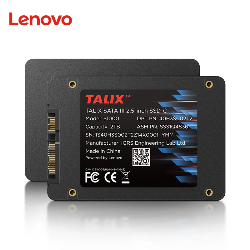 

Lenovo Talix SSD 1TB 512GB 256GB 128GB 2TB SATA3 Hard Driver Solid State Disk 2.5 Inch for Laptop Desktop Computer SSD