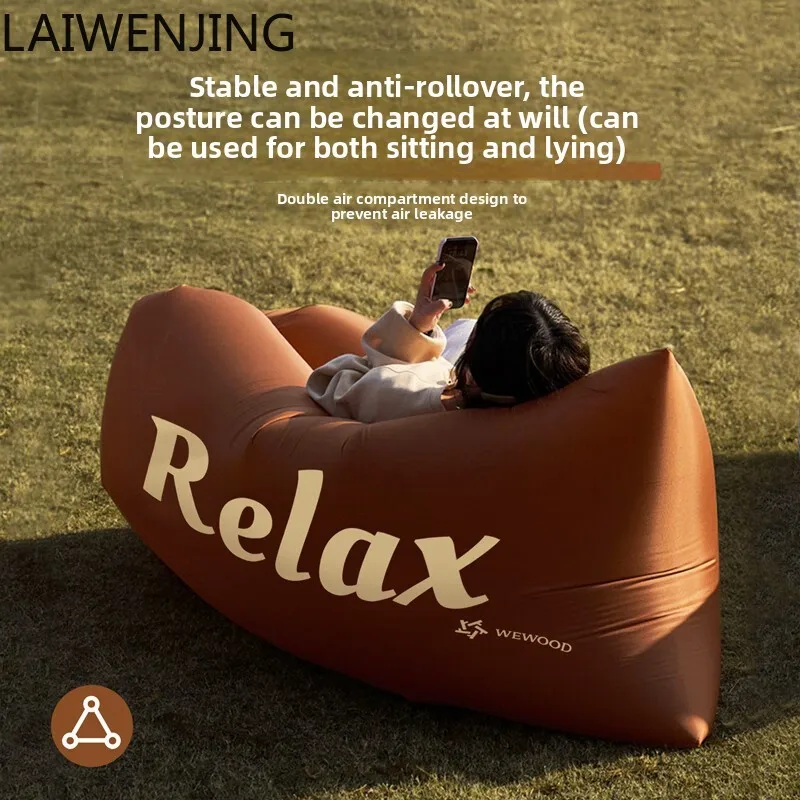 

SGF inflatable sofa outdoor portable beach folding bed single lying pad