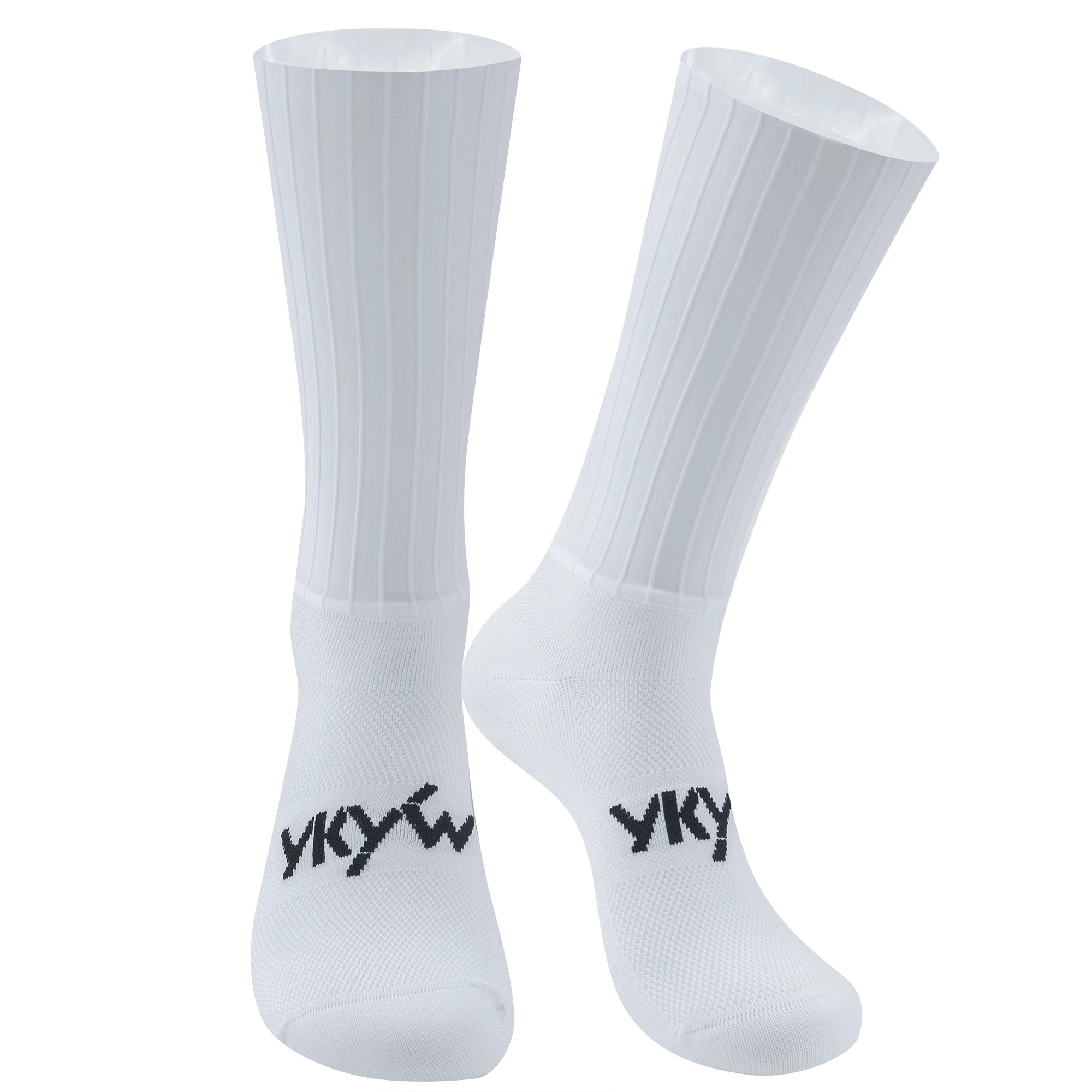 YKYWBIKE Narrow Stripe Radsocken, aerodynamische Unisex-Rennradsocken, Fahrradsocken, rutschfeste Sport- und Outdoor-Laufsocken – Detail 1