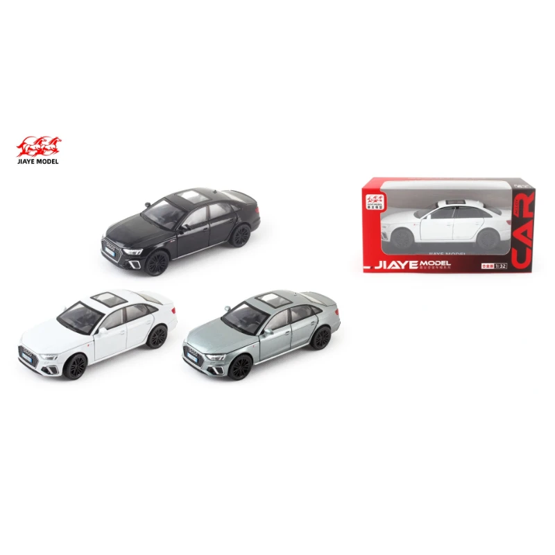 1:32 Audi A4 scala in lega modello di auto pressofuso metallo suono e luce collezione di simulazione bambini compleanno giocattolo veicolo regalo