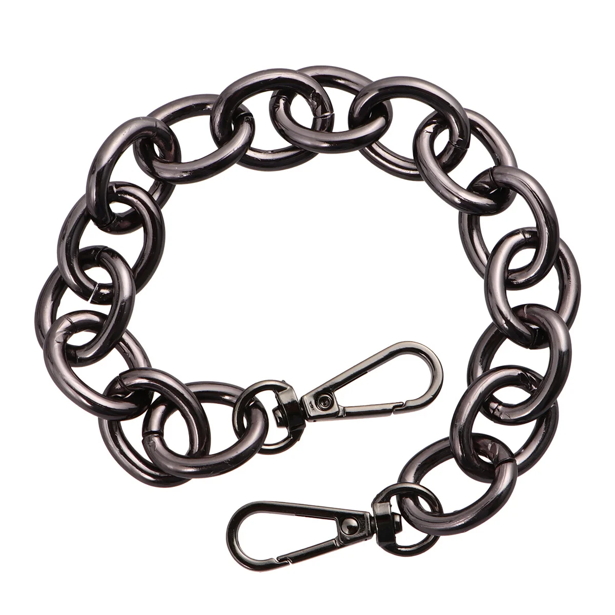 

4Pcs 30Cm Bag Chains for DIY Aluminum Alloy Pendant Straps Replacement Handbag Tote Purse Accessory Glossy Finish Removable