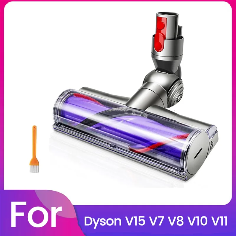 Cabeça de escova de piso elétrica para dyson v15 v7 v8 v10 v11 acessórios de vácuo para tapetes de piso de madeira