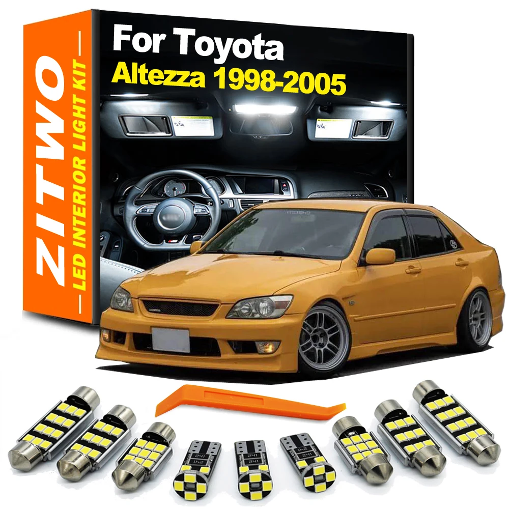 

ZITWO 13Pcs LED Interior Light License Plate Bulb Kit For Toyota Altezza 1998 1999 2000 2001 2002 2003 2004 2005 Accessories