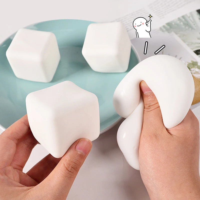 스트레스 및 불안 해소 피젯 장난감, 반죽 물 공 선물, 성인 및 어린이용 대량 짜증나는 두부 스트레스 공, 자폐증 감각 소품