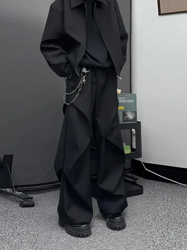 

Мужские джинсы Bla Knife с широкими штанинами, укороченные, свободного кроя, молодежные, повседневные, весенние, на флисовой подкладке, не требуют глажки