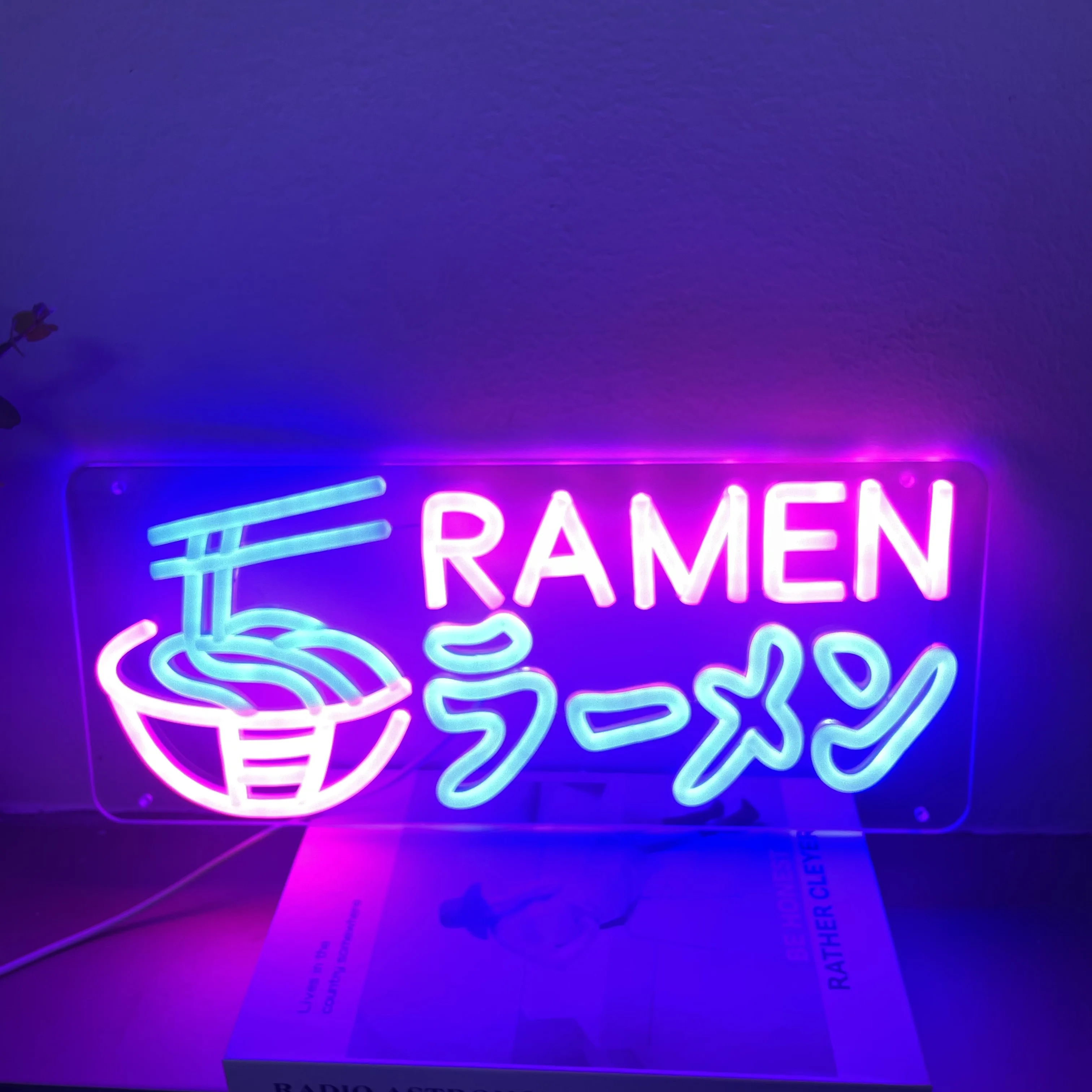 Enseignes au Néon Japonaises Ramen, Décoration Murale Personnalisée pour Cuisine, Restaurant, Lumières Nreluled, Design Personnel, Fait à la Main, Anniversaire, Mariage