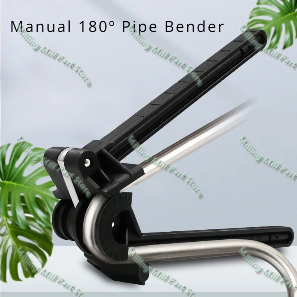 Manual 180º Pipe Bender Copper Tube Aluminum Tube Bending Machine Adjustable 4 in 1 Imperial for 5/6/8/10mm Tubing Bending Tools