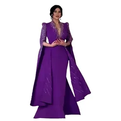 Elegant African Dresses for Women Luxury Diamonds Evening Party Dress Dubai Abaya Kaftan Wedding Gown Ankara Dashiki Vestidos