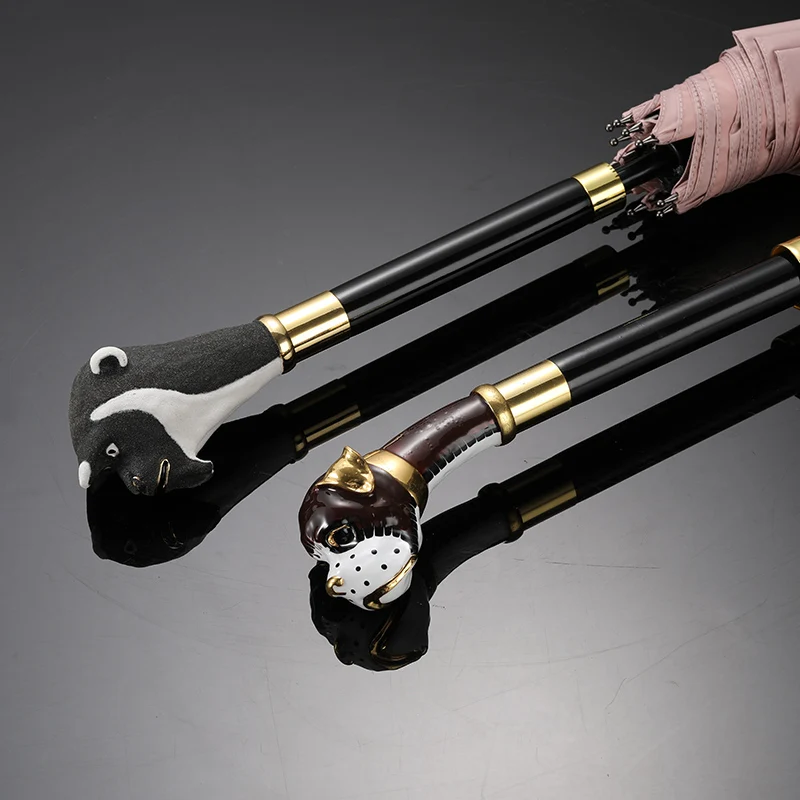 

Милый зонтик от солнца, ветрозащитный прочный детский портативный складной зонт с защитой от ультрафиолета, черный большой дождевик Guarda Chuva YYY45XP