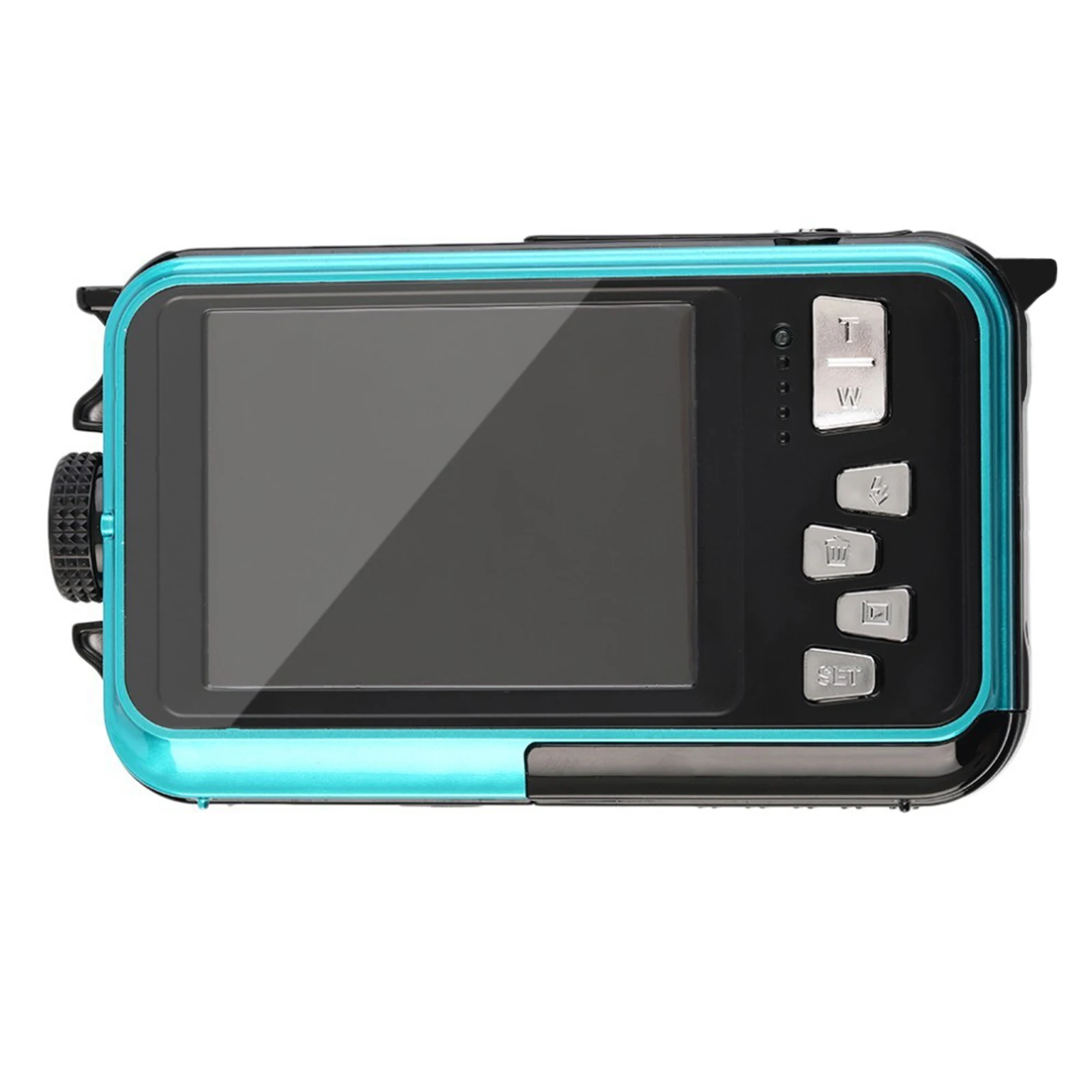Underwater Camera Dual Screen Full HD 2.7K 48MP Digital Camera Anti Shake Cam with Microphone LED Self-Timer 16x Digital Zoom