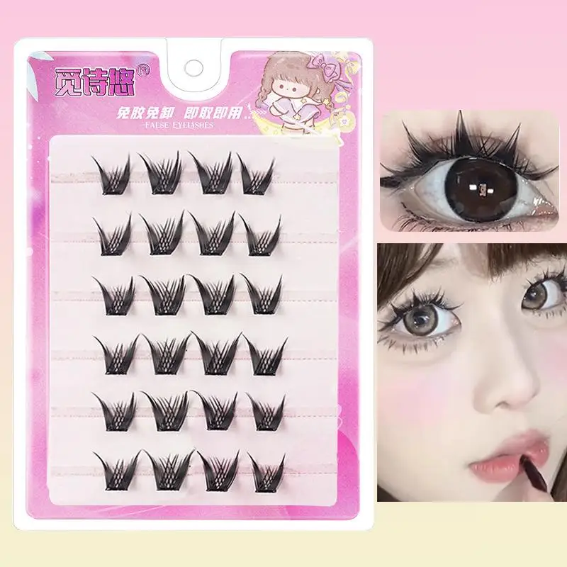 Wimpern-Cluster, natürliche Wimpernverlängerung, Volumen, einzelne Wimpern, gemischtes Tablett, Wimpern-Cluster, natürliche DIY-Wimpern