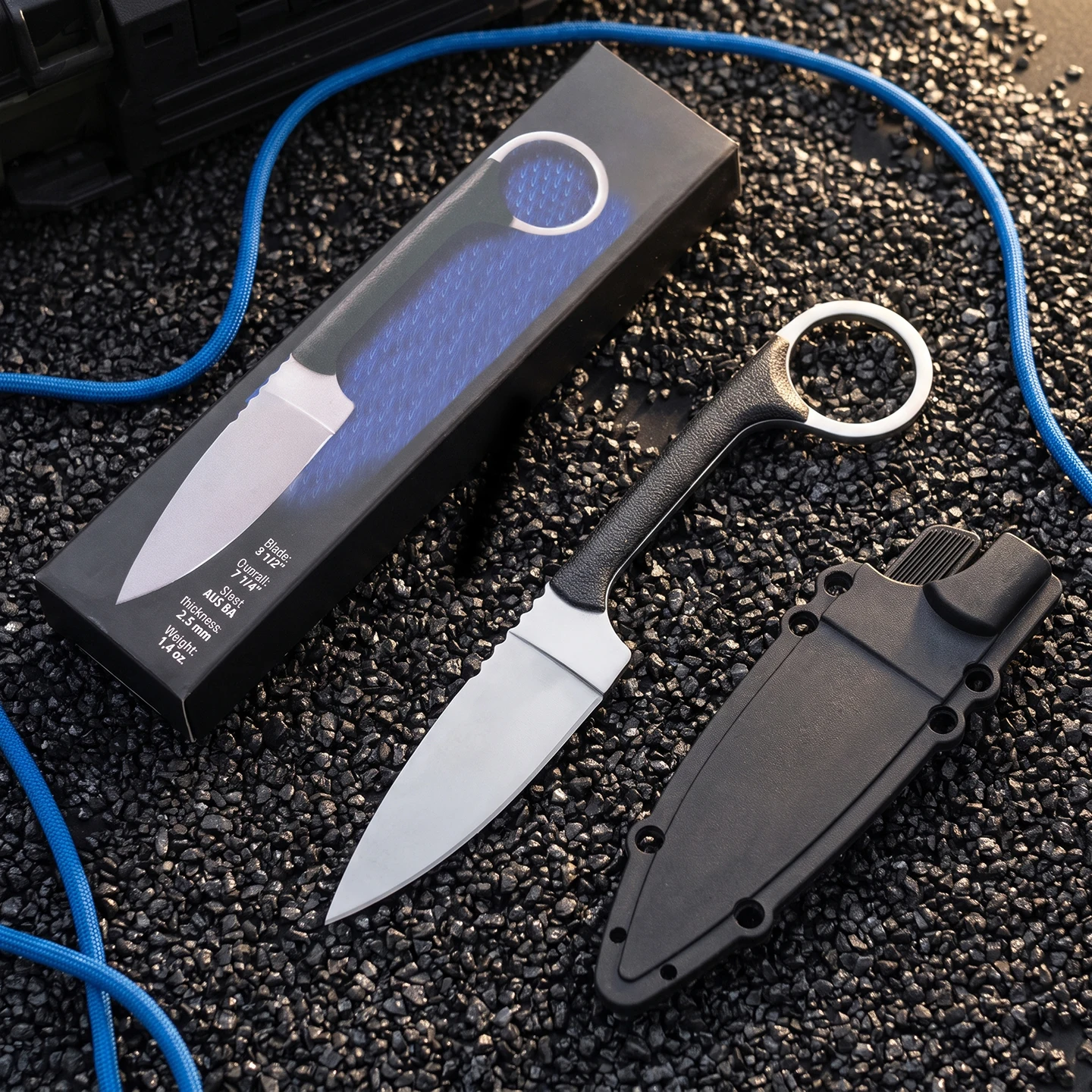 20A Trout High-Strength Portable Knife - Multi-functional Knife for Outdoor Hiking, Rock Climbing and Emergency Situations