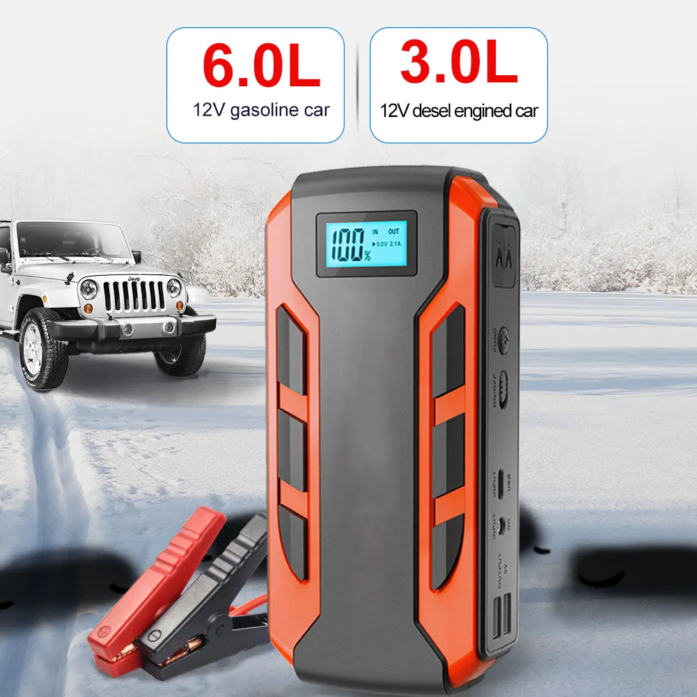 

PEAK 2000A Portable Car Jump Starter Power Bank Car Booster Charger 12V Starting Device Petrol Diesel Car Booster