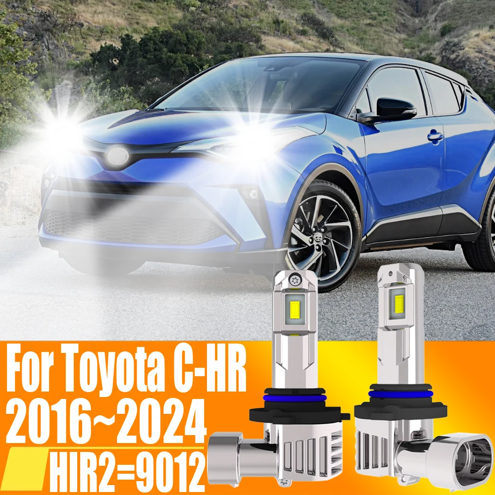 

2pcs HIR2 Led Headlight Canbus No Error 9012 Car Bulb High Power 6000K White Light Diode Lamp 12v 55w For Toyota Chr 2016~2024