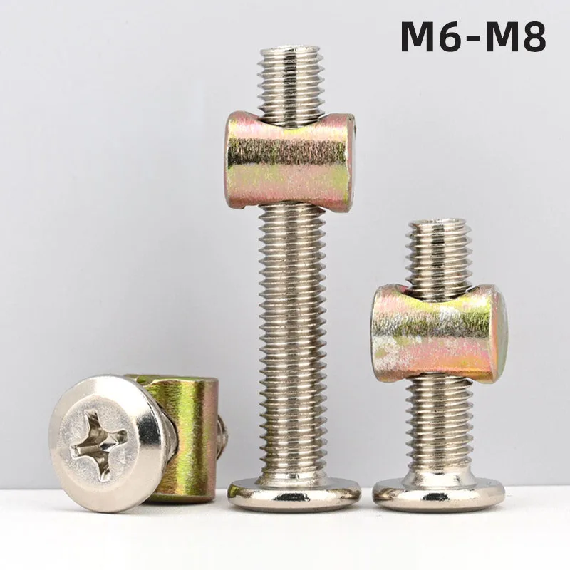 20/10/5 Sets Furniture Bolt Kit M6 M8 Crib Cabinet Connector Screws Nuts Assortment