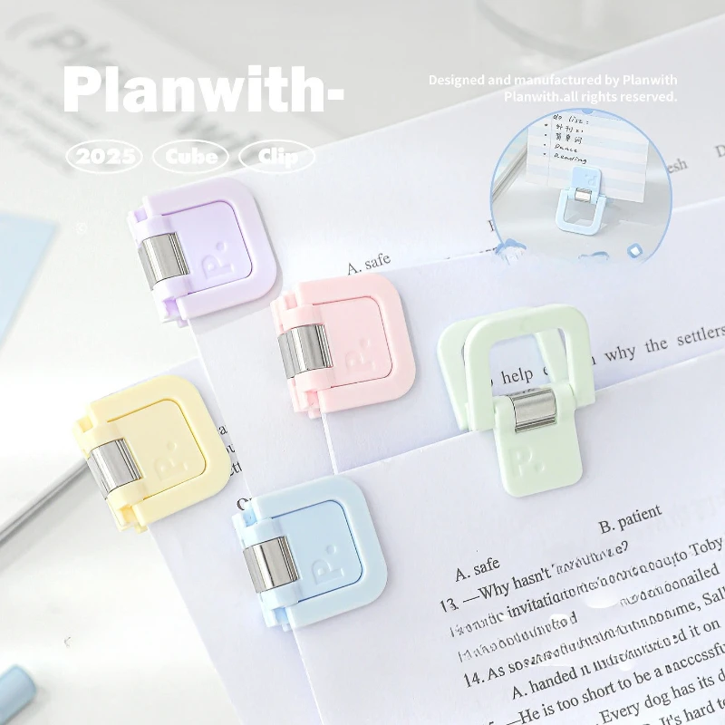 3Pcs Mini Binder Clips Random Color Reliable Paper Fasteners Cute Office Clips For Notebook Exams Bullet Journal Sticky Notes Fi