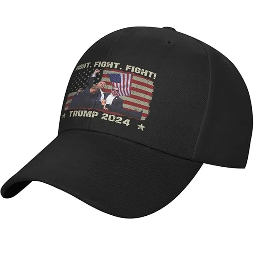 Donald Trump Surviving Assassination Attempt - Fist Up MAGA - Baseball Cap Hat