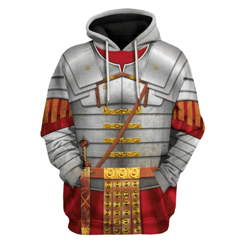 

Th Century Holy Roman Empire Knight Cosplay 3D Graphic Hoodies For Men Clothing Casual Pullover Sweatshirt Hooded Vintage Hoody