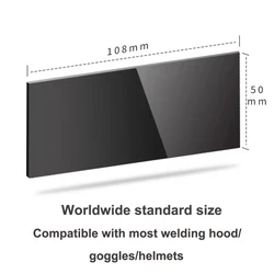 1pc Shade 5-13 DIN 11 Welding Glass Lens Helmet Filter Dark Welding  Glass Lens Welding Hood Lens 2