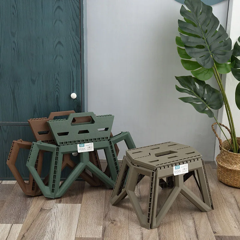 Outdoor Small Stool Portable Folding Stool High Load Bearing Durable Small Chair Fishing Beach Stool Camping Chair Furniture