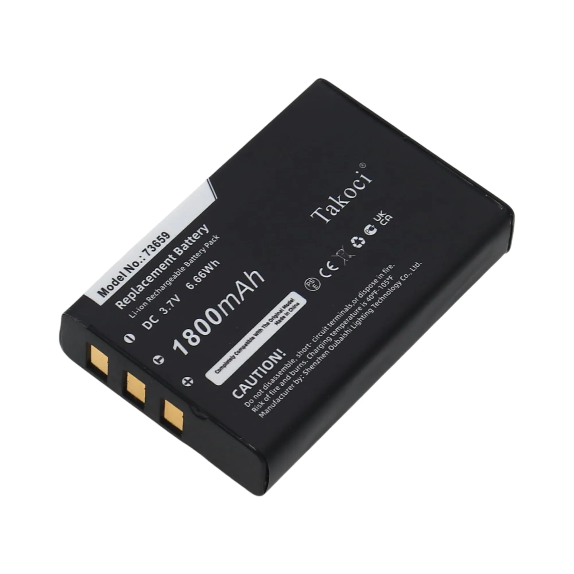 

Replacement Battery 1800mAh for Mobila,Intermec,Wasp,PPT101,CK1,CN1WPA1200,WDT3200,WDT3250,73659,074337S,633808920326
