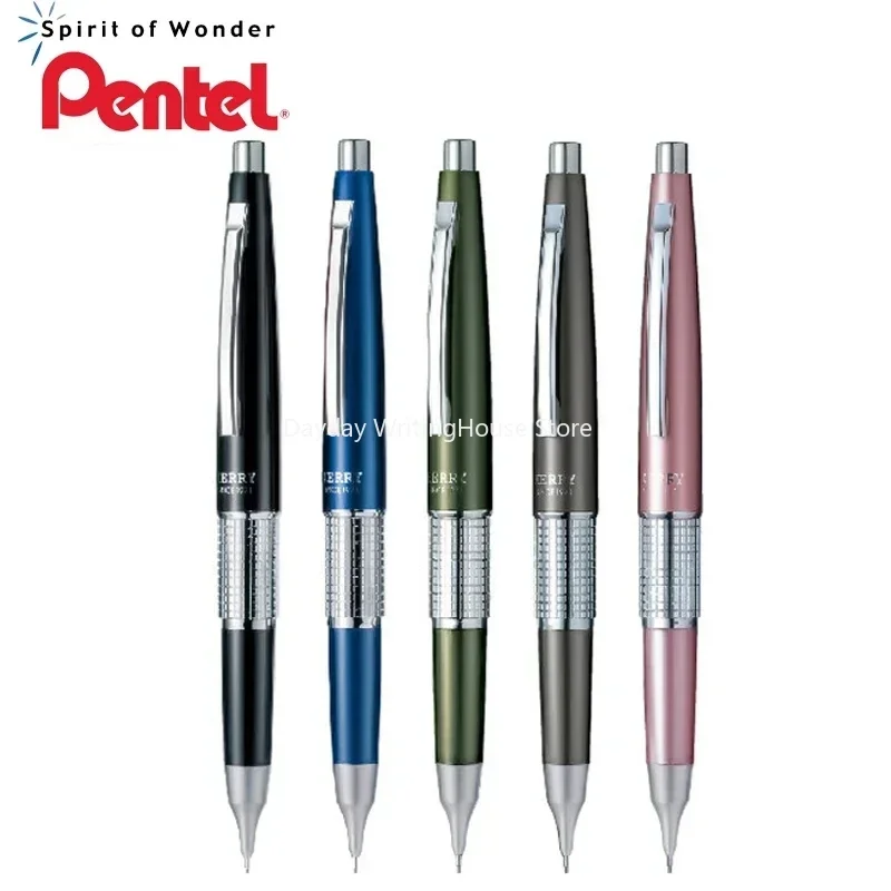 Pentel KERRY Automatic Pencil 0.5mm P1035 Full Copper Core Writing Drawing with Low Center of Gravity Metal Activity Pencil Gift