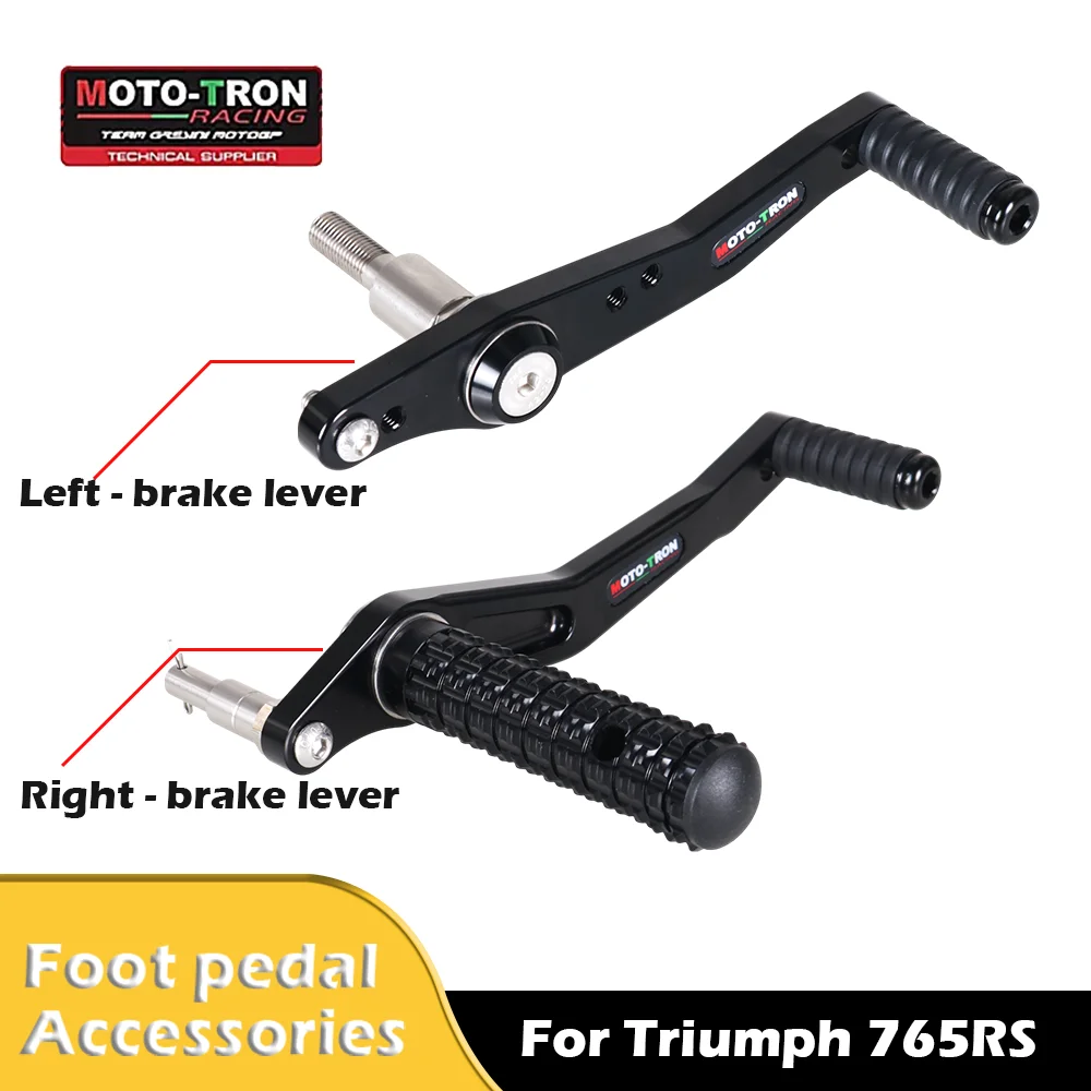 

MOTO-TRON Motorcycle CNC Adjustable Rear Set Rearsets Footrest Foot Rest For Triumph 765RS Accessories