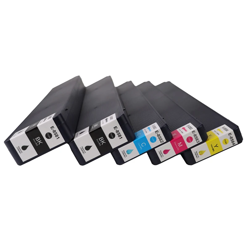 T8581 T8582 T8583 T8584 Pigment Ink Cartridge Compatible For Epson WorkForce Enterprise WF-C20590 WF-C20750a Inkjet Printer