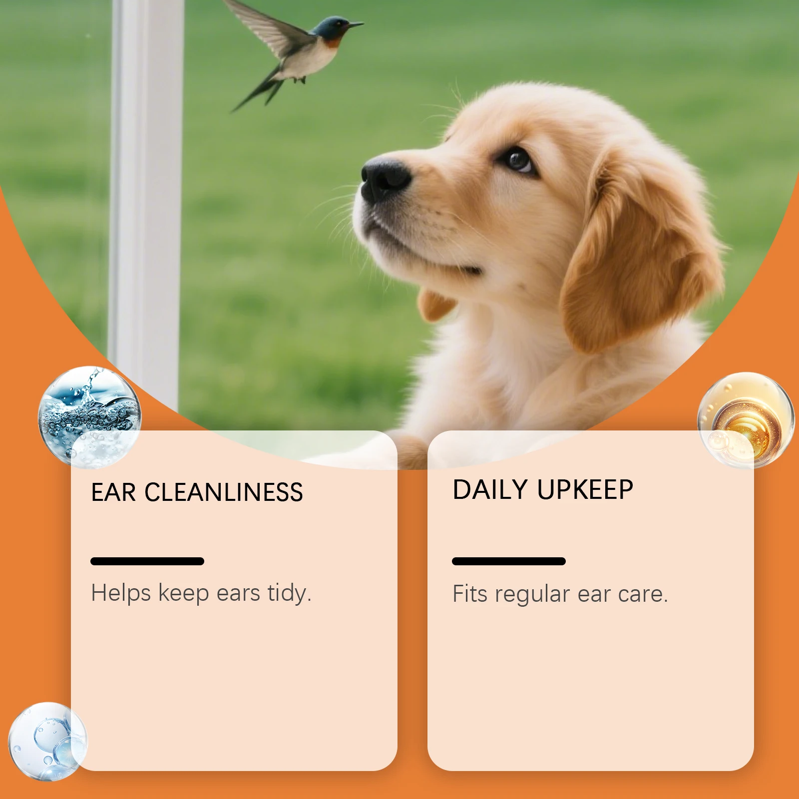 Dog Ear Cleaner Drops Anti Infection Control Mite Tick Avoid Deafness Removes Ear Stain Odor Remover Relieve Itching Ear Drops